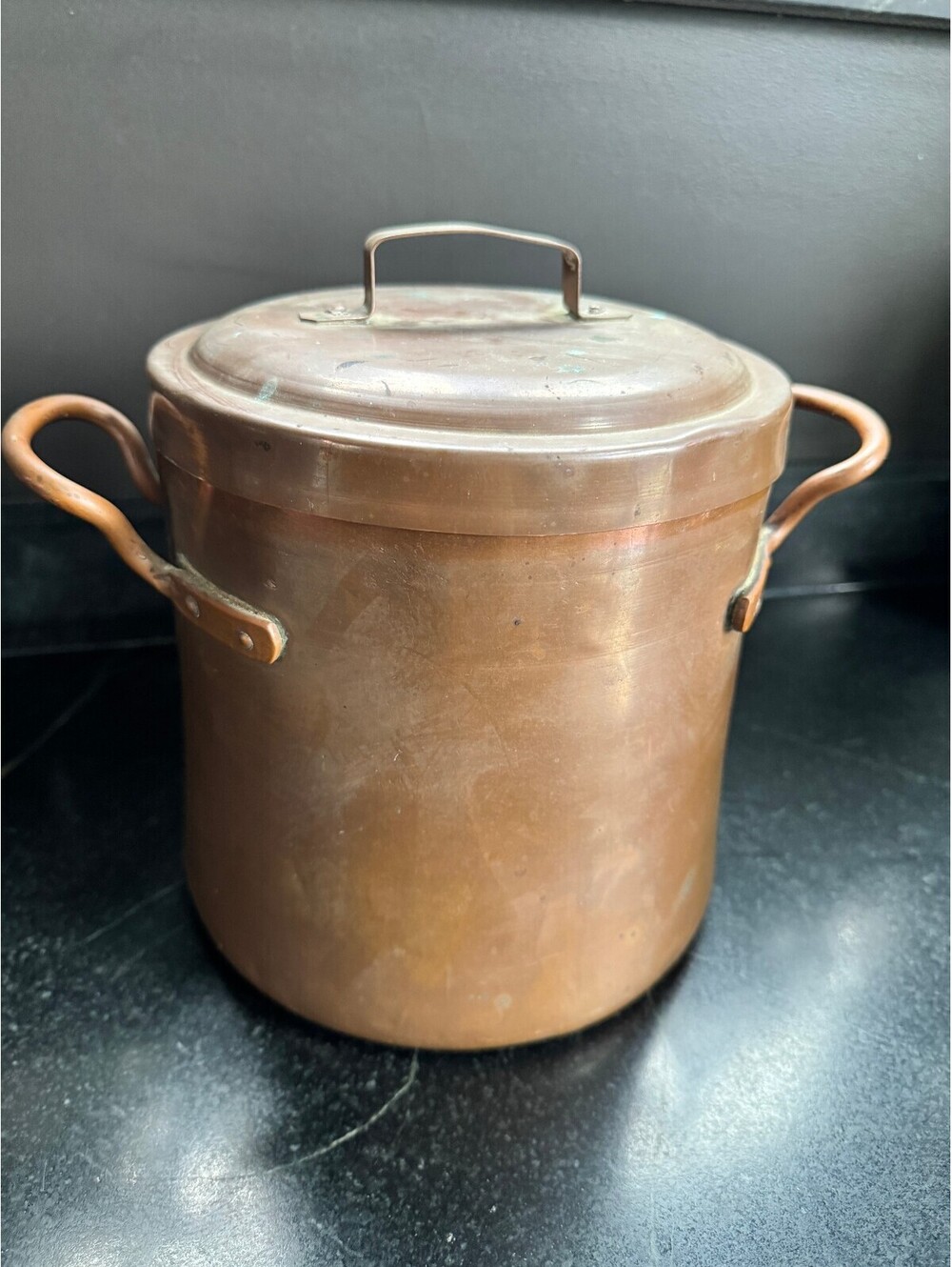Antique Copper Boiler Canister / Lunch Pail (Early 1900s)